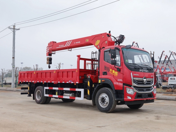 福田奧鈴8噸直臂式隨車吊